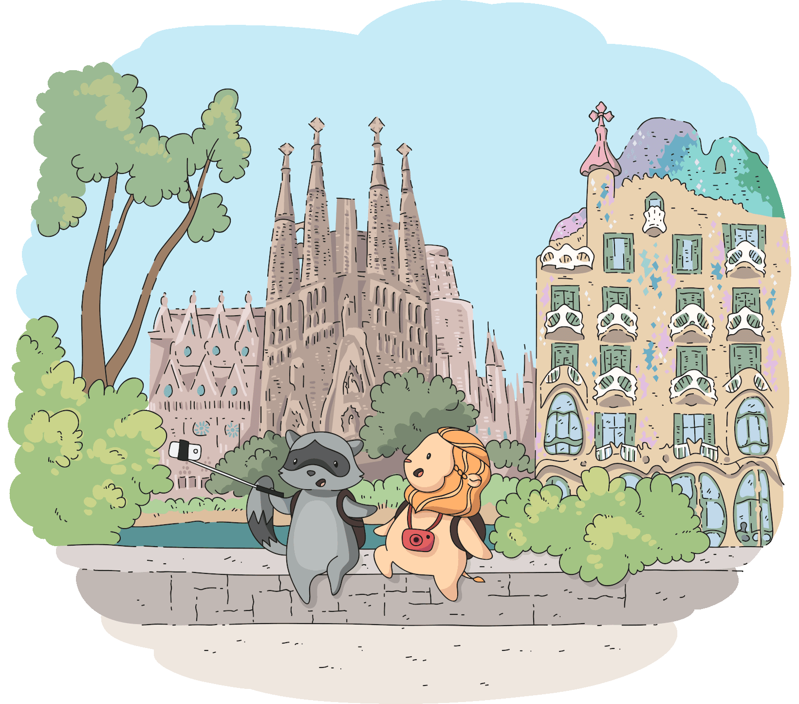 Miki + Maka in Barcelona